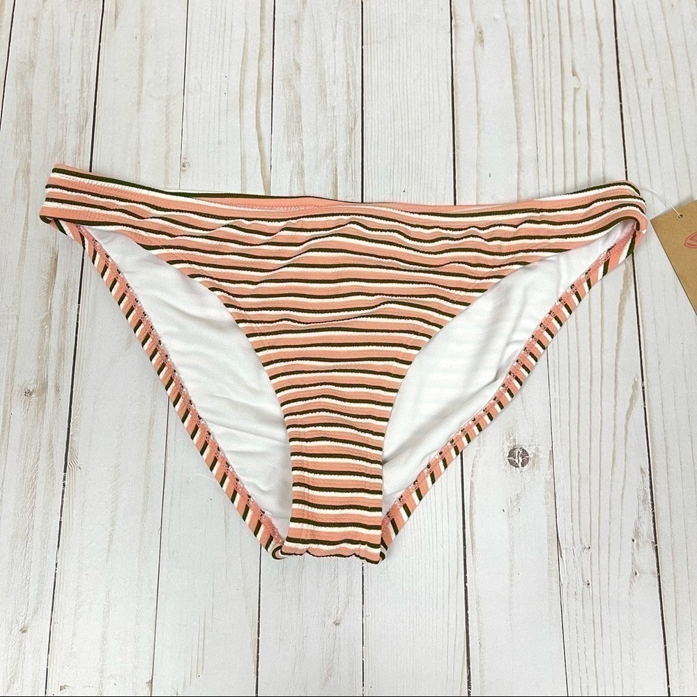 Daniel Cremieux Striped Bikini Bottom Size Large Women